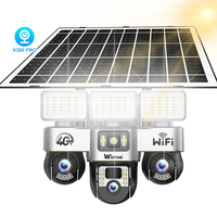 V380 Network Camera WiFi 6MP Ptz 4g Sim Card 360 Outdoor Wireless Security WiFi Camera Surveillance Solar CCTV C