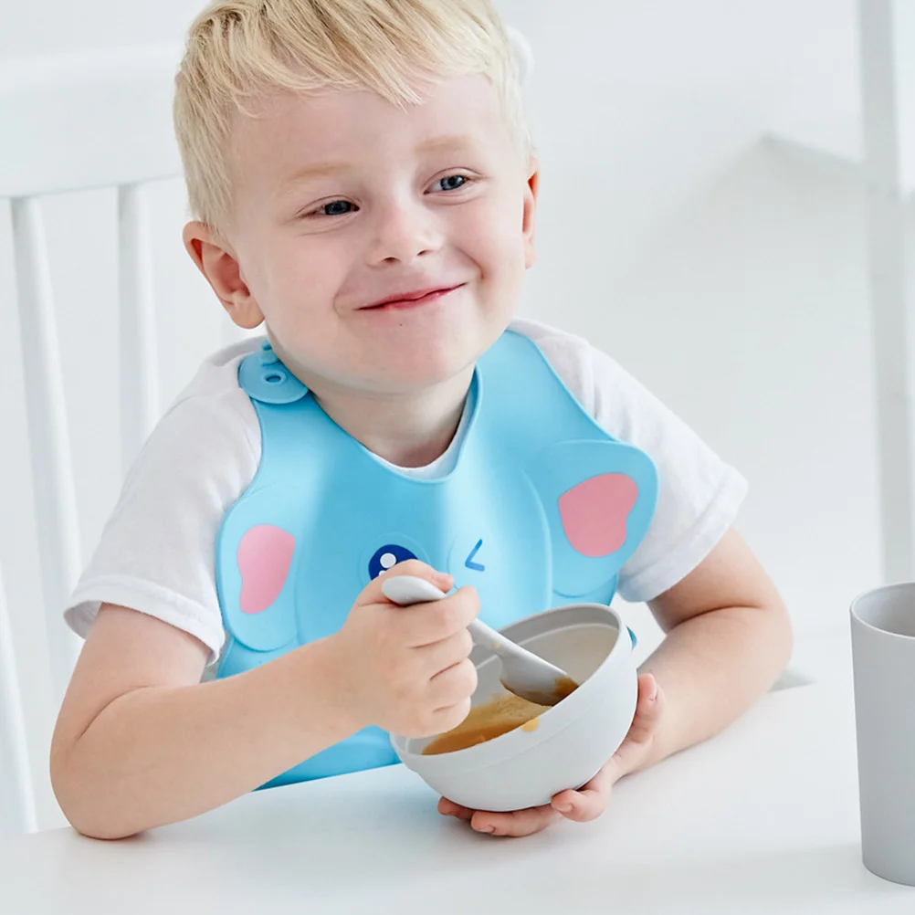 

1pc Silicone Toddler Feeding For Kids Silicone Dinning Children Food Feeding Toddler Silica Bib Bib