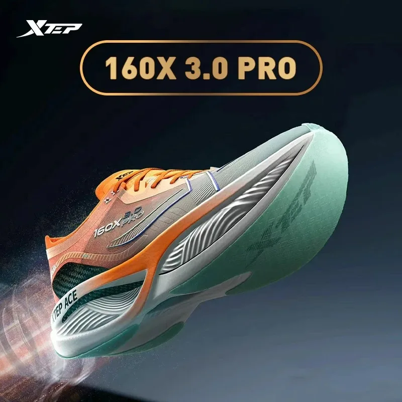 Xtep 160X 3.0 Pro Running Shoes Men Carbon Plate Professional Marathon PB Sports Shoes Rebound Non-Slip Sneakers  978119110115