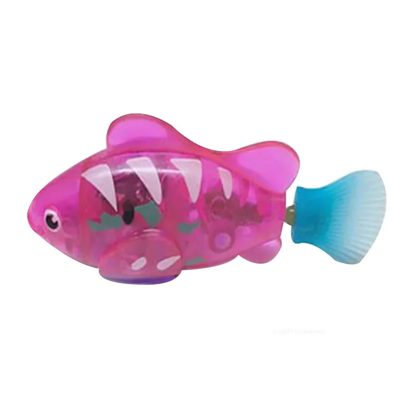 Cat LED Interactive Swimming Robot Fish Toy Water Cat Toys Indoor Play Electric Fish Toys To Stimulate Pet\'s Hunter Instincts