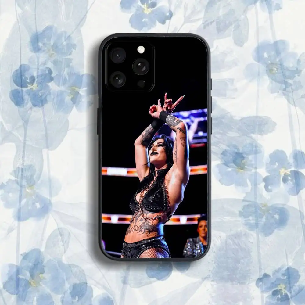 Rhea R-Ripley W-WWE Phone Case For iPhone 17,16,15,14,13,12,Pro,Max,Plus,E,SE4,Air,Mini Black Soft Box