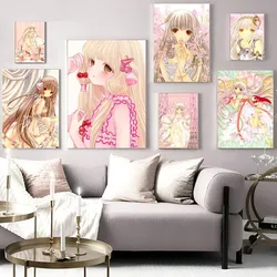 Chobits Retro Kraft Classic Vintage Posters Whitepaper Prints Posters Artwork Kawaii Room Decor