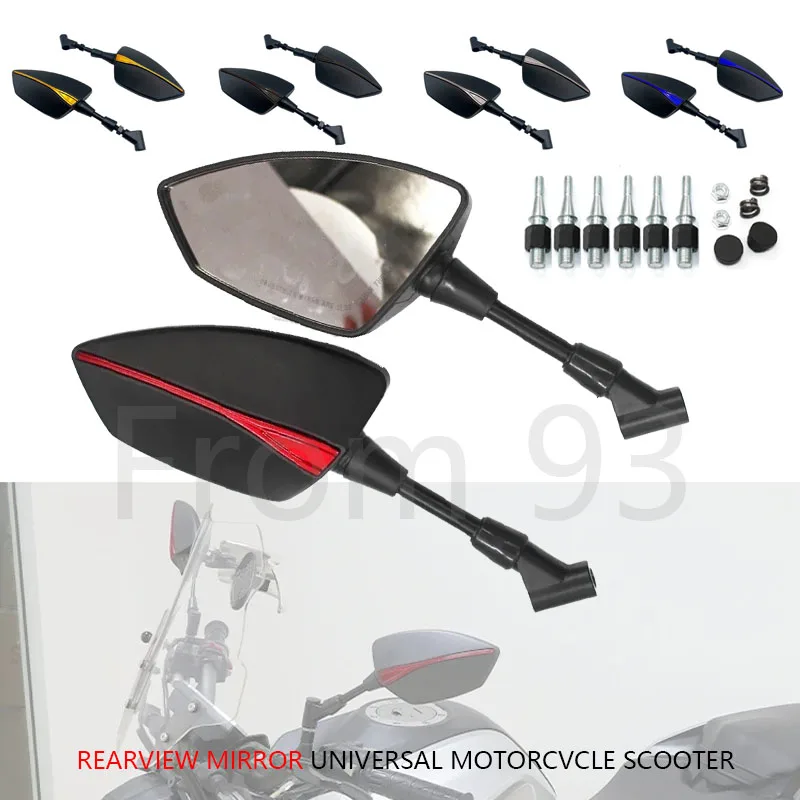 Universal 1 Pair 8mm10mm For YAMAHA TDR125 TDR240 TDR250 TDR 125 240 250 Motorcycle Scooter E-Bike Side Mirror rearview Mirrors