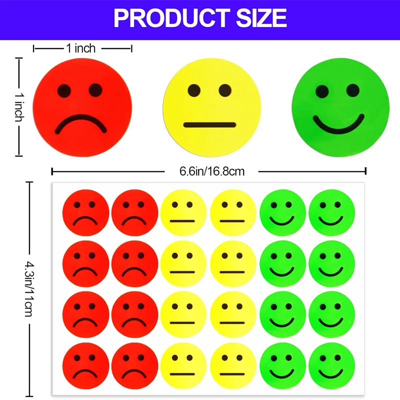 Happy Sad Smiling Face Behavior Stickers 240pcs Labels Teachers Classroom School Kids Student Reward Sticker Toys Gifts