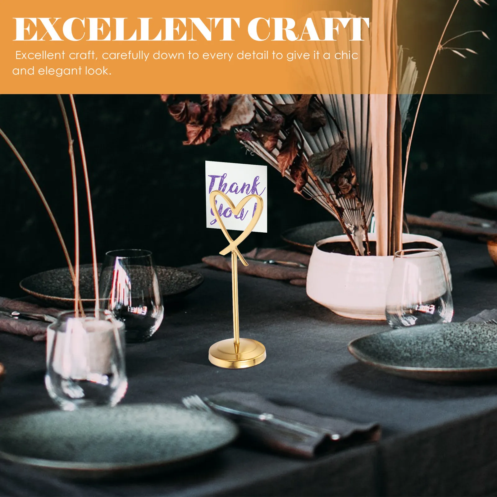 

Элегантная подставка для карточек с именами гостей, держатель для фоторамок, для центральных композиций на свадьбу, в ресторан, на торжество, мероприятие