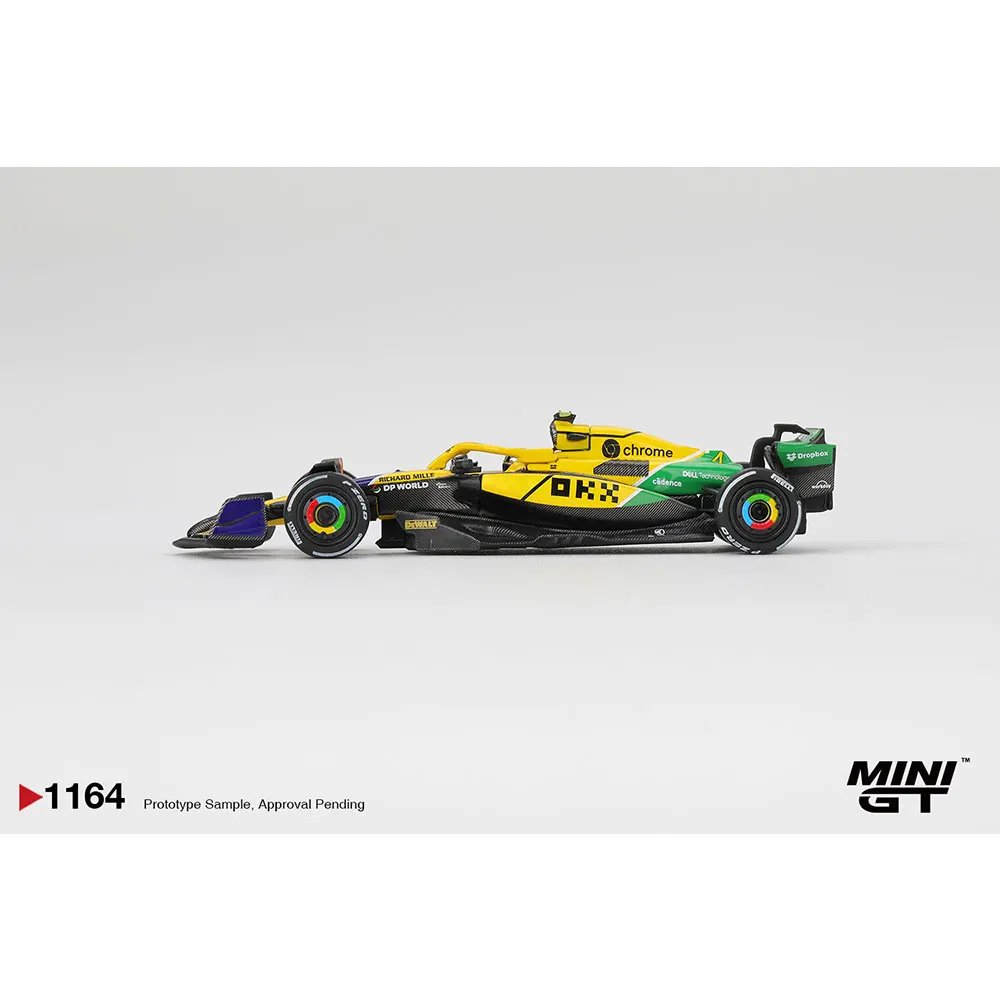 Przedsprzedaż MINIGT 1/64 Model odlewany McLaren MCL38 # 4 Lando Norris 2024 F1 2024 Monaco GP Model o wysokiej wydajności w opakowaniu blisterowym