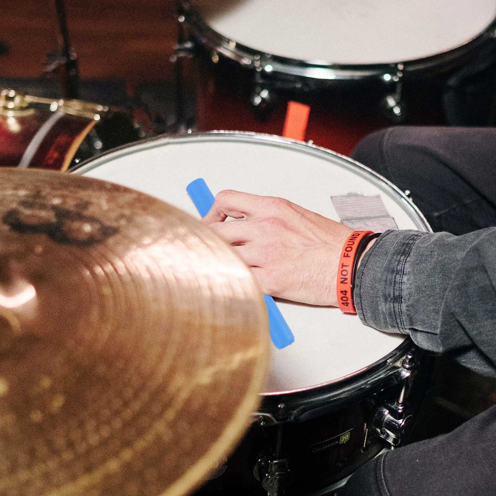 

2 Pcs Non-slip Drum Stick Cover Drumstick Caps Head Protective Protector Covers Silicone Silica Gel