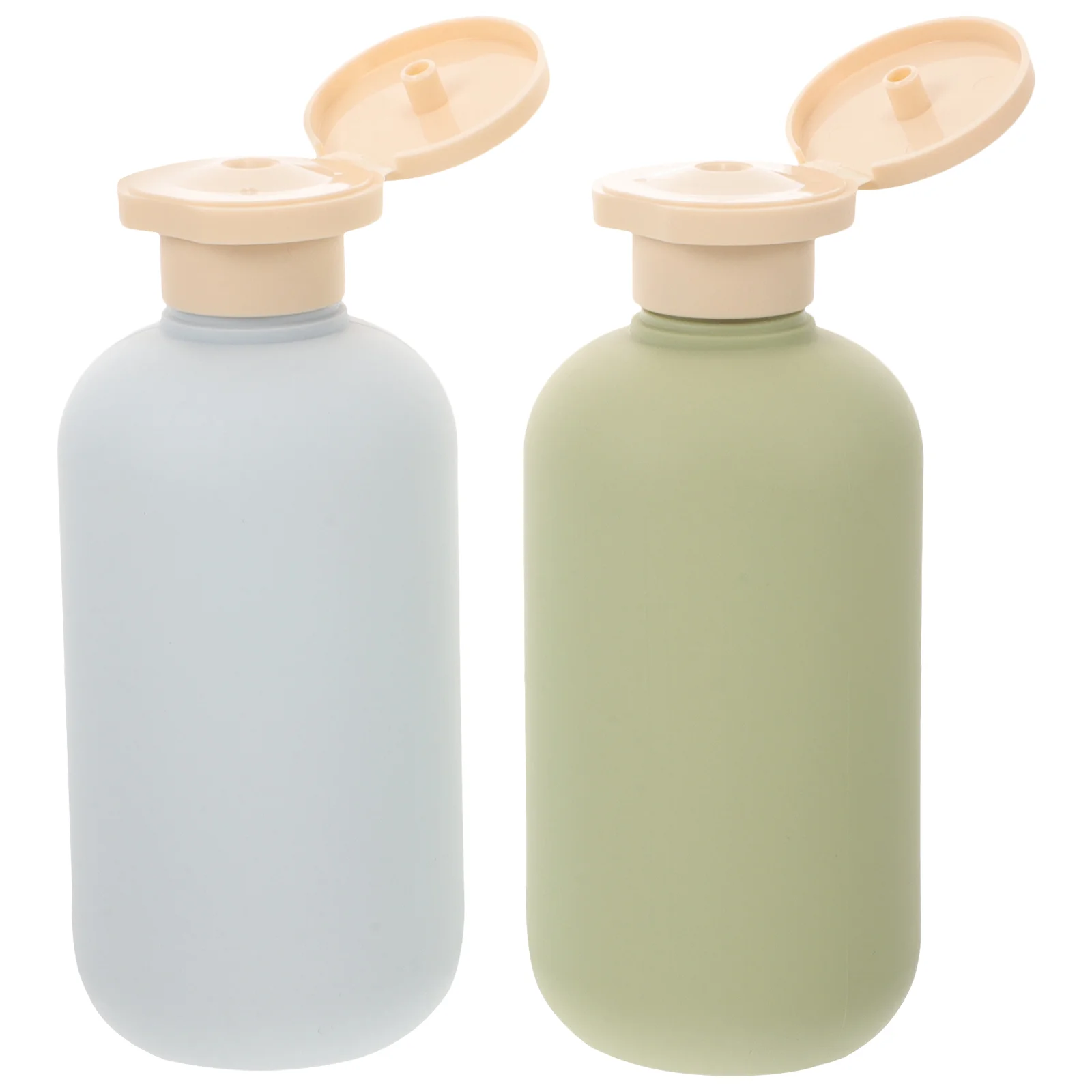 

2 Pcs Empty Shampoo Bottles Avocado Washing Refillable Toiletry Dispenser Travel