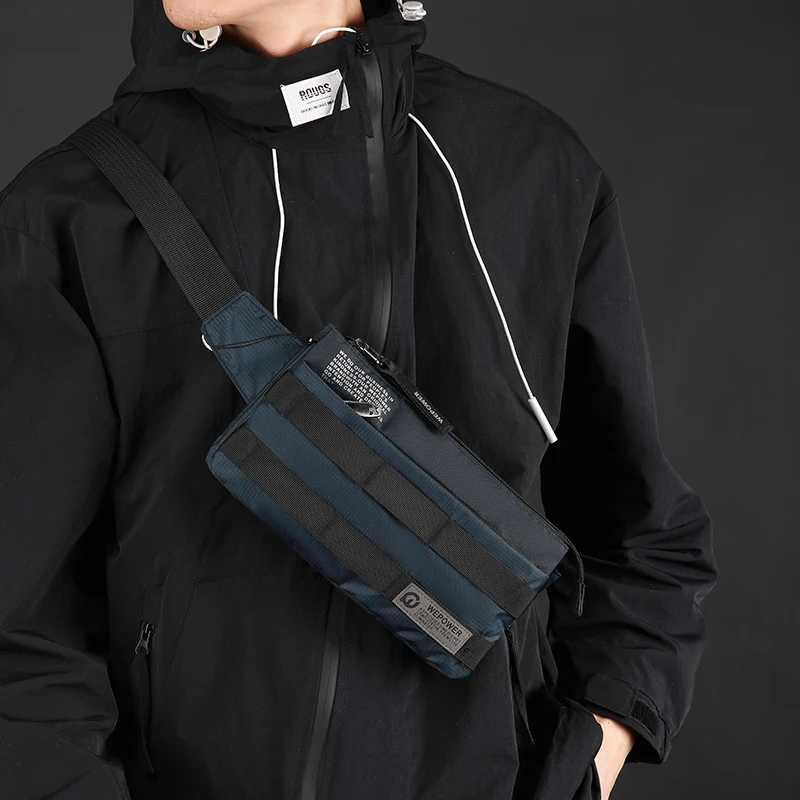 Fashion Men Waist Packs Fanny Bag High Quality Chest Bag Crossbody Bags For Men Vintage Style Men Handbag Shoulder Bag Bolsa Sac view 2