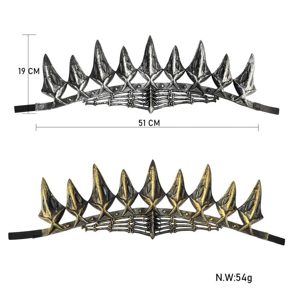 Königliche Kronen Cosplay König Königin Kronen Prinzessin Tiara Halloween Party Kostüme Zubehör Weihnachten Maskerade Kopfbedeckung Kostüm – Detail 22
