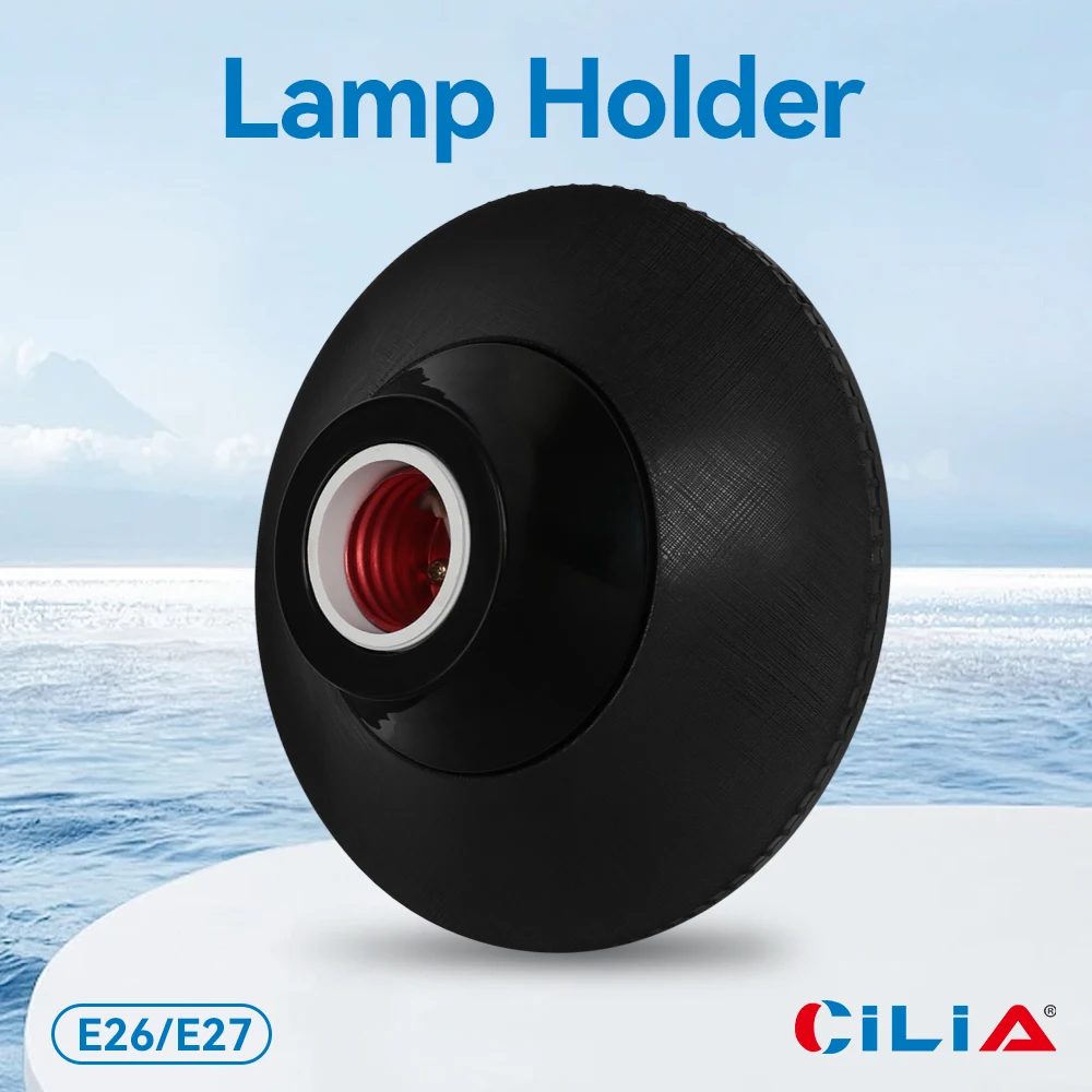 1/2pcs E26/E27 Lamp Bulb Pendant Holder, suitable for 110-250 voltage, textured round fixed base bracket