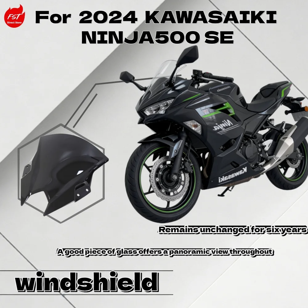 

For Kawasaki Ninja 500 SE 2024 Wind Deflector Front Windshield Motorcycle Parts