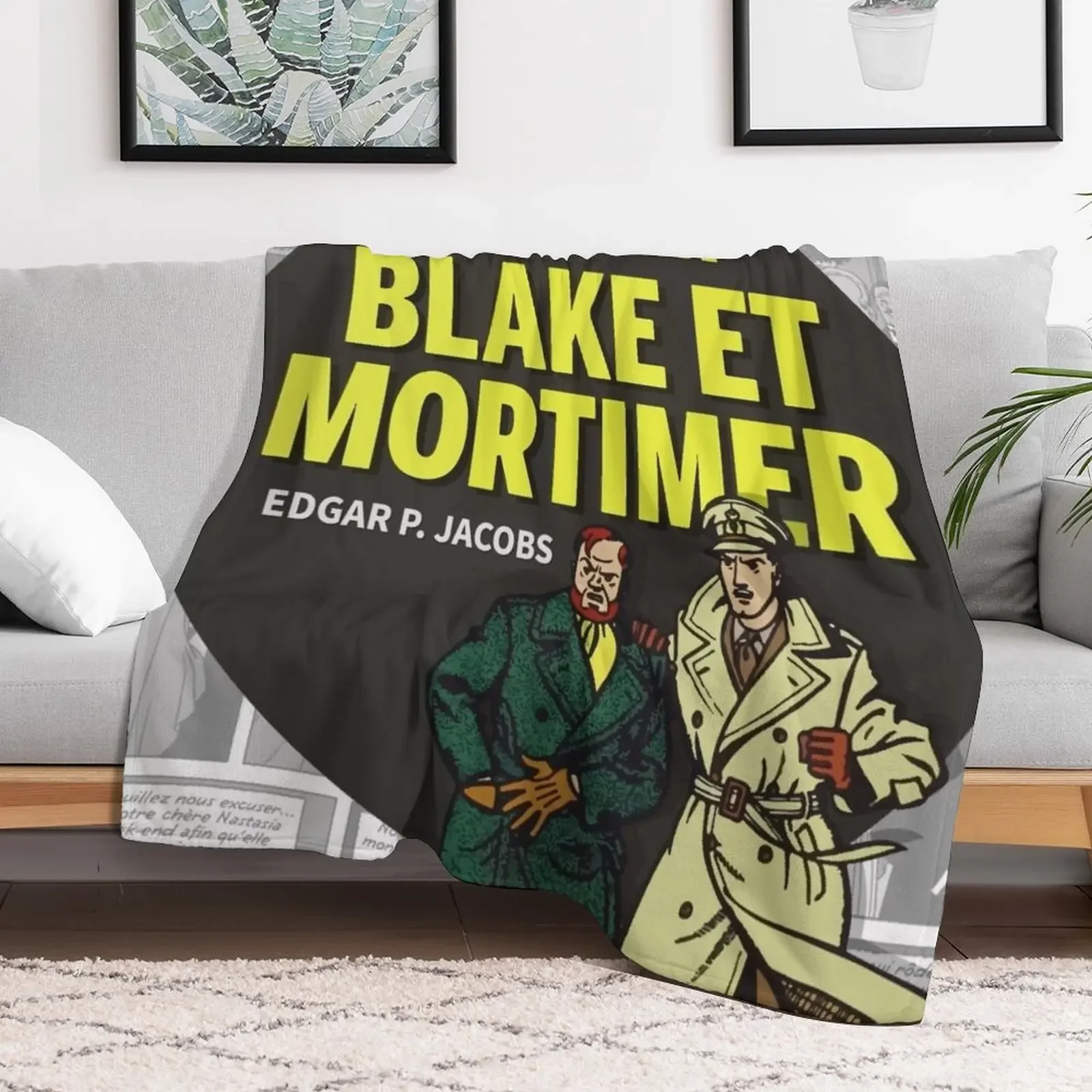 The Adventures of Blake and Mortimer Throw Blanket Retros Blankets For Bed halloween Camping Blankets