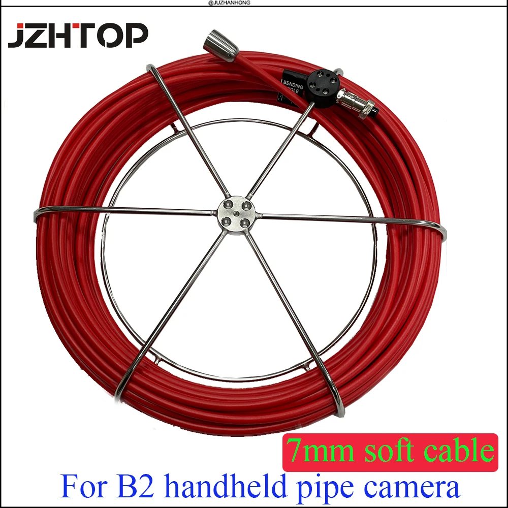 7mm Soft Cable Repair Replace For Handheld Pipe Inspection Camera System Connector Fiberglass Video Cable