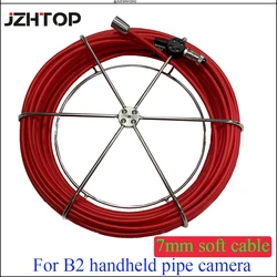 7mm Soft Cable Reparar Substituir Para Handheld Pipe Inspection Camera System Connector Cabo De Vídeo De Fibra De Vidro