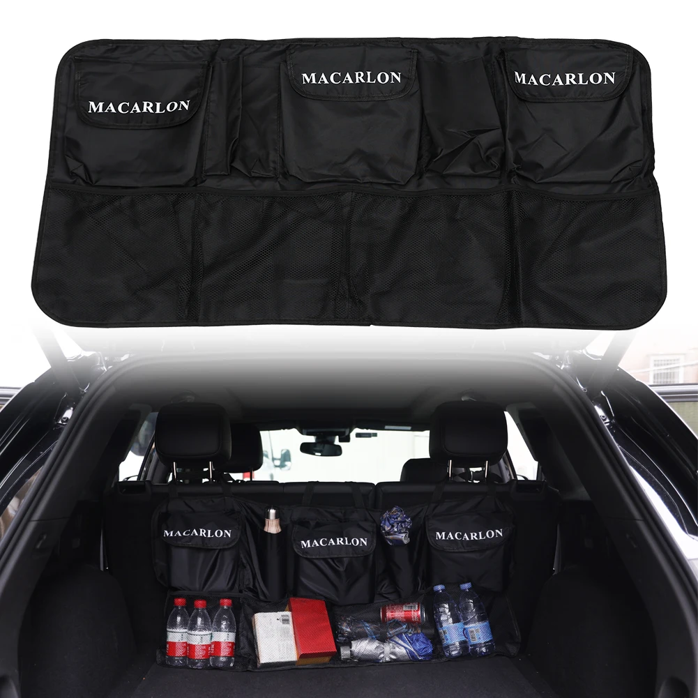 Auto Trunk Organizer Tasche Einstellbare Rücksitz Lagerung Tasche Hohe Kapazität Multi-verwenden