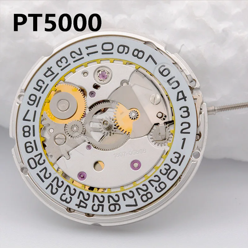 Top ETA 2824-2 Clone Automatic Mechanical Movement Seagull V8 Lettering ST2130 Replacement PT5000 Mechanism Silver Movt