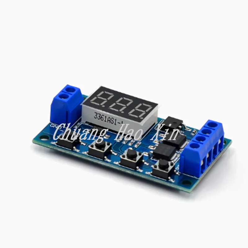 1pcs trigger loop timing delay switch circuit dual MOS transistor control board replaces relay module 12 24V