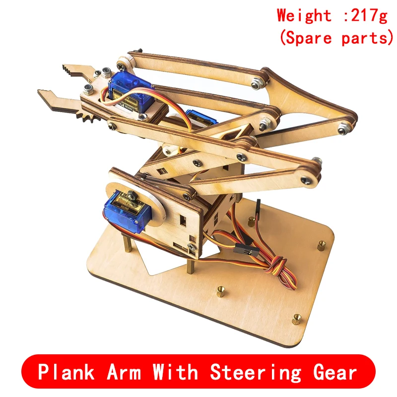 Picture 6: SG90 MG90S 4 DOF Unassembly Acrylic Mechanical Arm Robot Manipulator Claw for Arduino UNO Maker Learning DIY Kit RC Robotic Arm