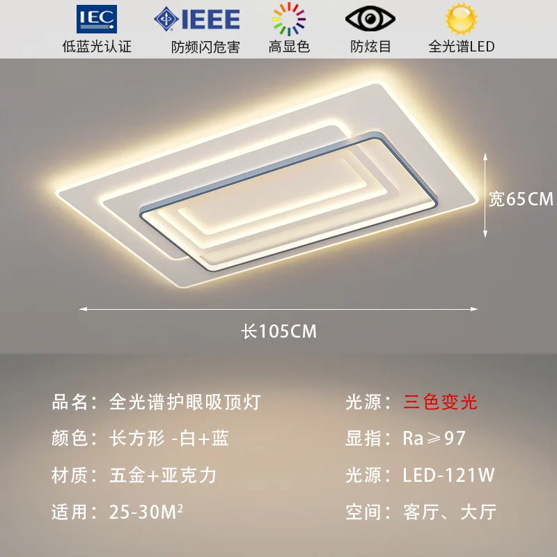 (002)LED Ceiling Lamp Bedroom Restaurant Living Room Lamp Modern Simple New Lamps for The Whole House