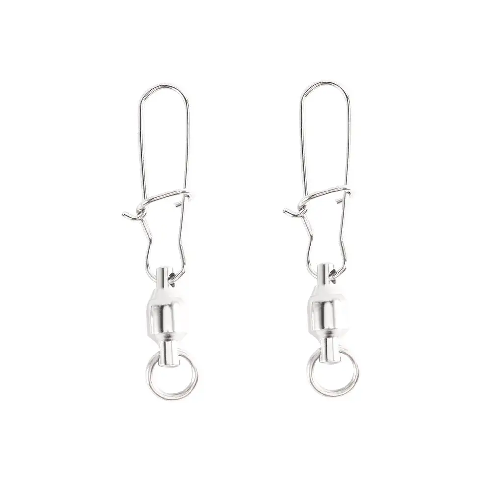 

Hook High Strength Corrosion Resistant Rolling Swivel Link Interlock Snap Ball Bearing Fishing Swivels Fishing Line Connector