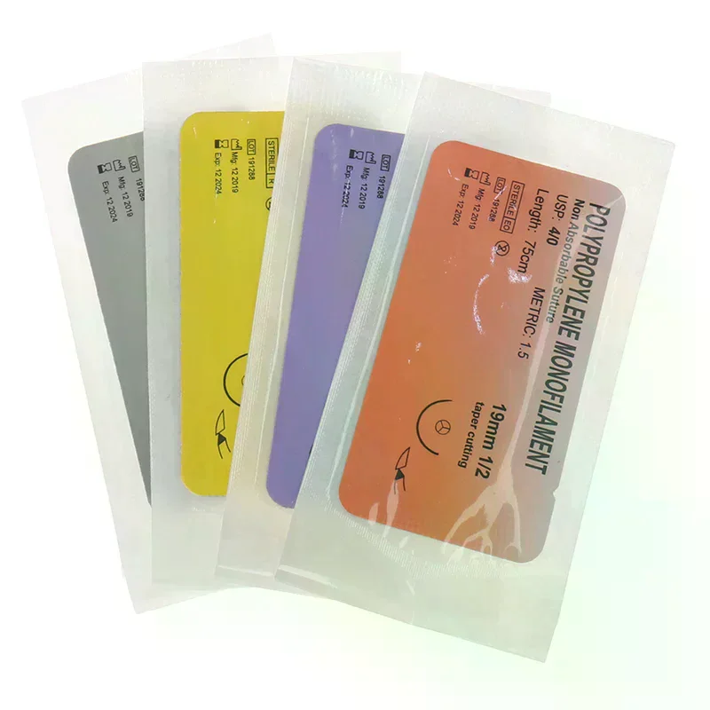/JCS/Nylon Monofilament Silk Braided Needle Suture Thread Suture Practice Kit 12Pcs