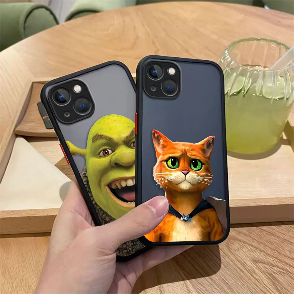 Divertente Film S-Shrek Opaco Cassa Del Telefono Per Redmi NOTE 14 13 12 12S 11 11T 11S 10 10S 9T 9 9S 10X PRO PLUS TPU Caso FAI DA TE Borsette