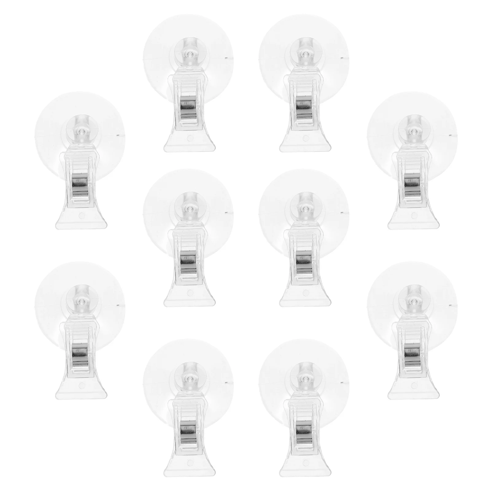 

10Pcs Label Clips Plastic Suction Cup Clip for Merchandise Signs Display Convenient Store Price Tag Holder for Shelf Rack