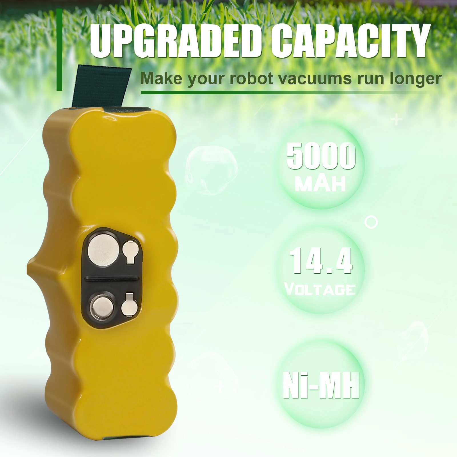 14.4V 5000mAh Replacement Battery for iRobot Roomba 500 600 700 800 900 Series 580 620 650 770 780 Vacuum Battery
