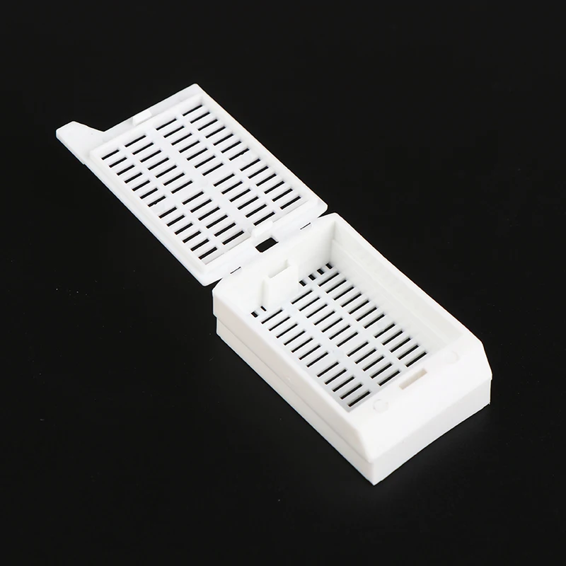 5Pcs/set Lab POM Material Tissue Cartridge Embedding Slice Box Deepen and Thicken White Dehydration Box Tissue Cassette Deep12mm