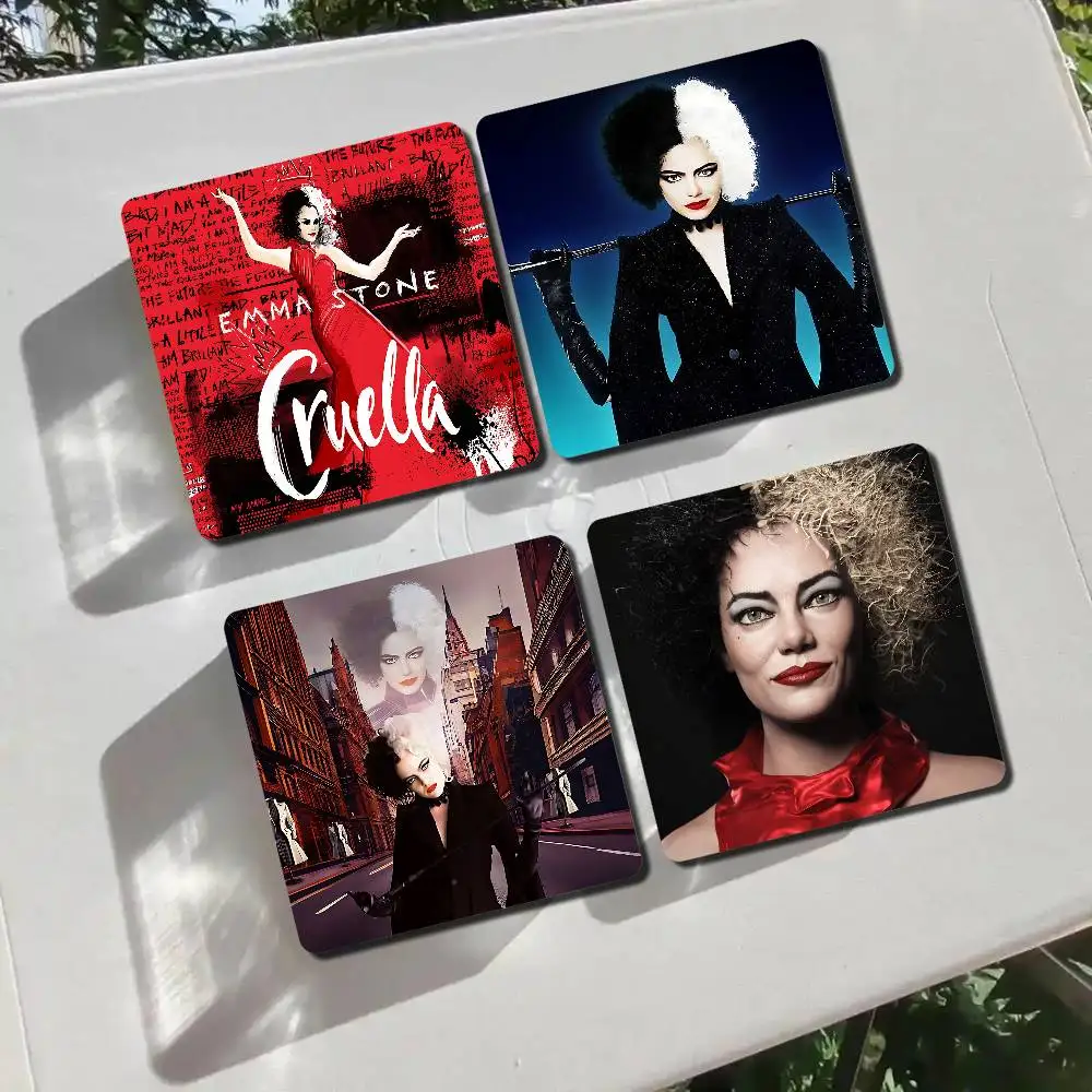C-CRUELLA EMMA STONE إطار صور فيلم كلاسيكي صورة مغناطيس الثلاجة ملصقات مغناطيسية للثلاجة هدية للأصدقاء والعائلة والأطفال