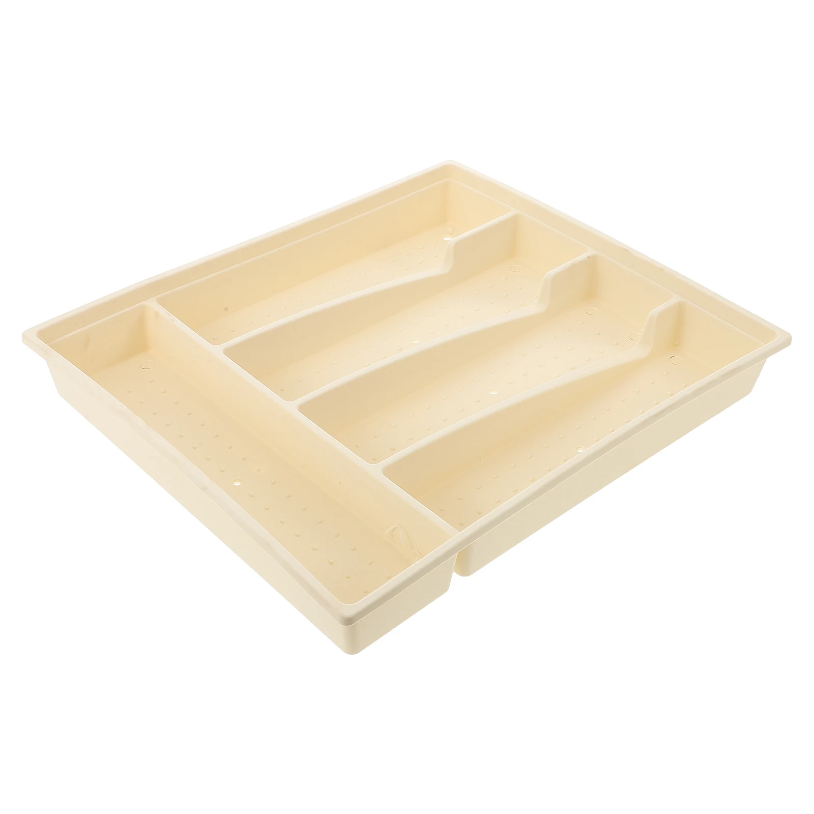 Large Capacity Tableware Storage Tray Multi Compartment Cutlery Organizer Pp Silverware Holder No Lid Kitchen Utensil - Image 4
