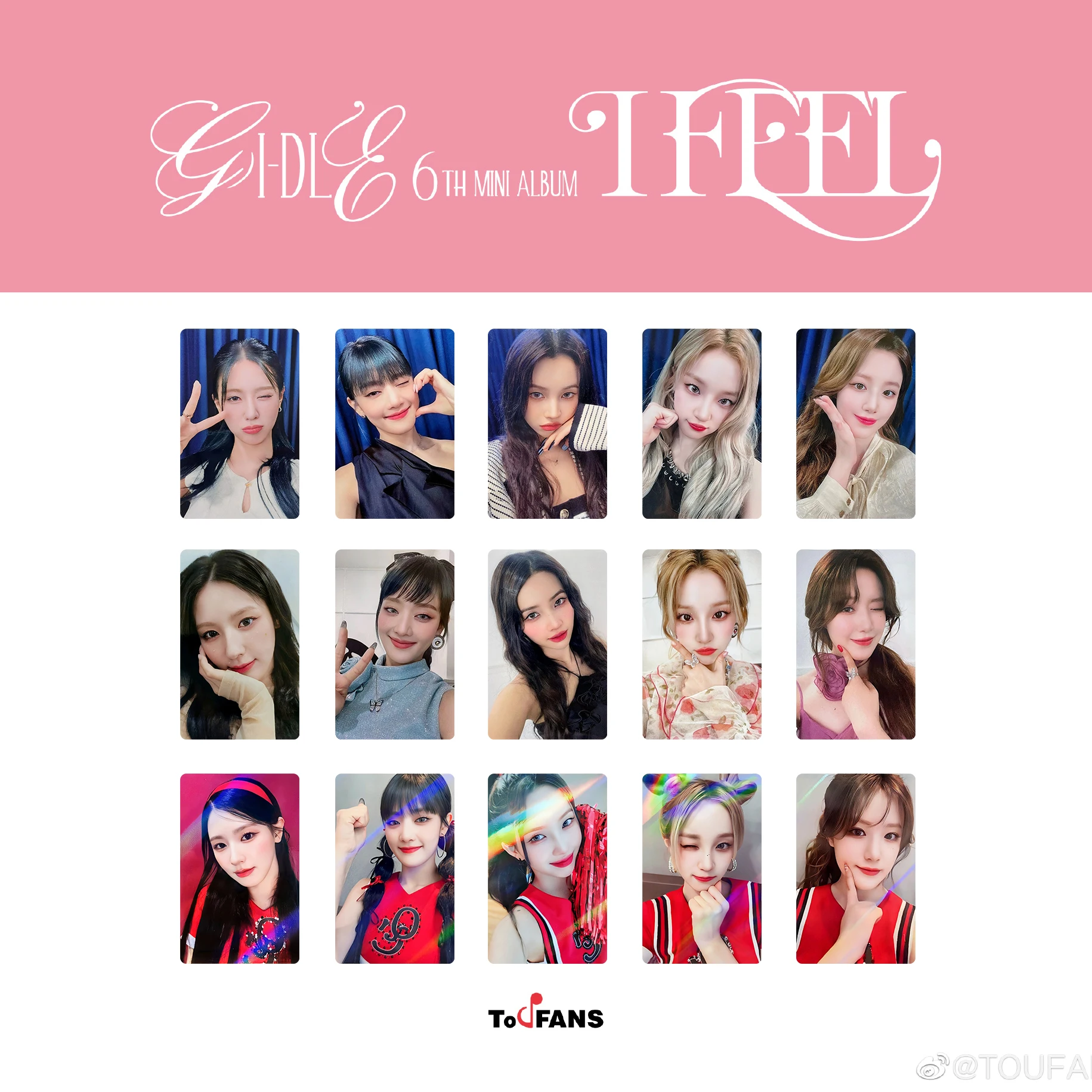 (G)I-DLE Tou2 special card YUQI SHUHUA Jeon Soyeon Minnie