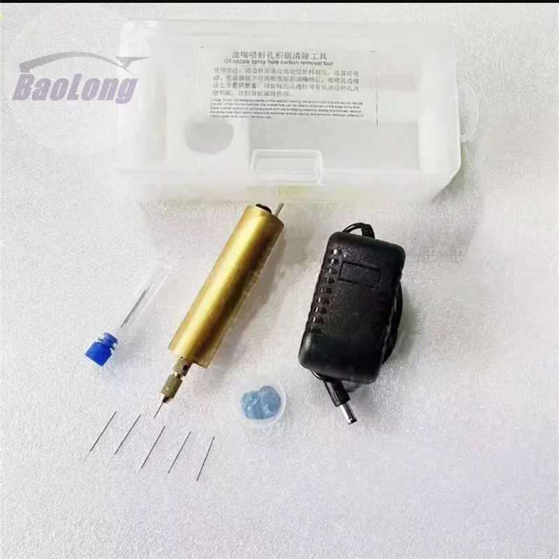 

Electronic fuel injection common rail fuel injector nozzle hole carbon and oil pollution cleaning tool
