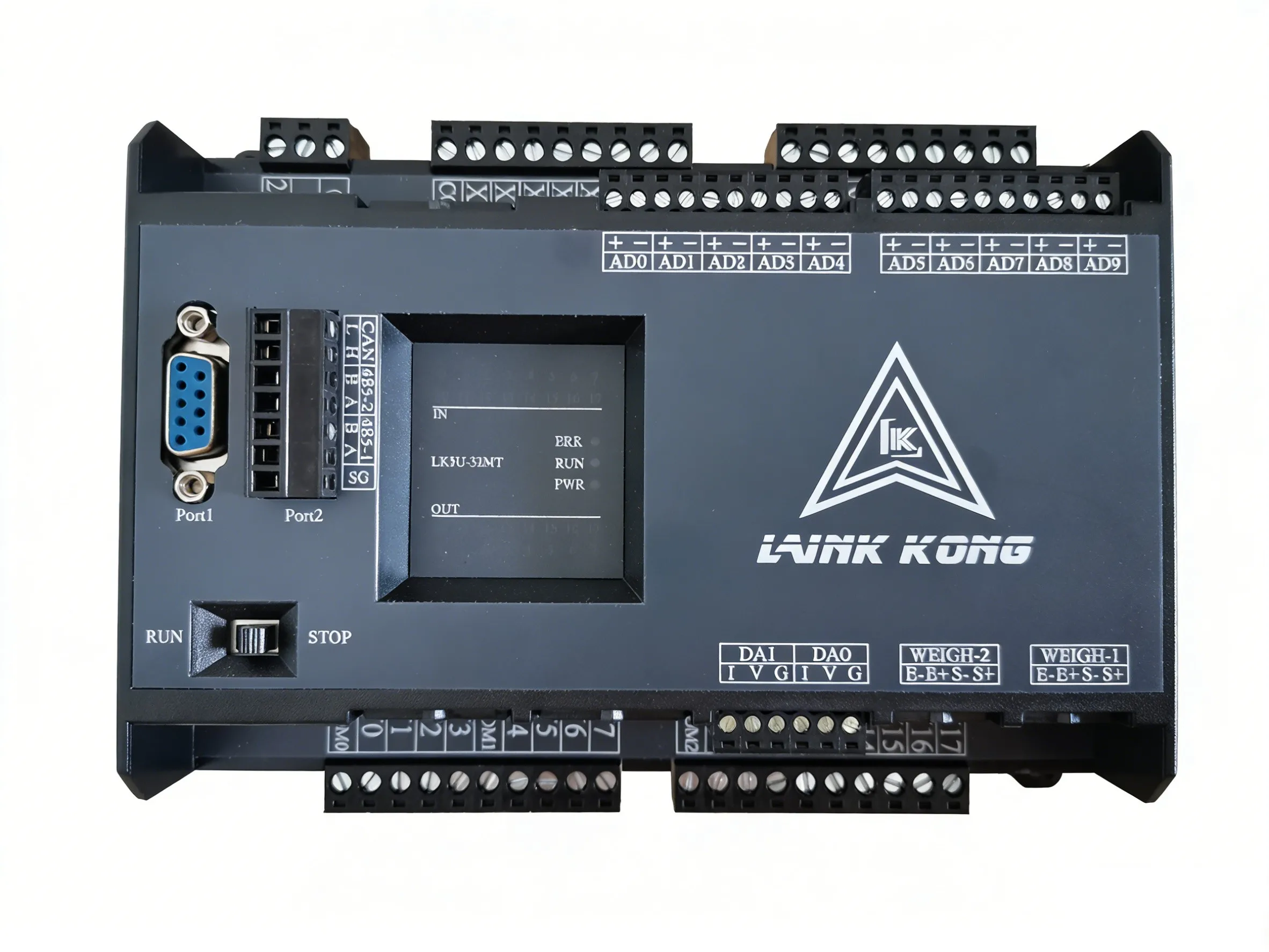 

LK3U-32MT 32MR-10AD2DA Shell 8-axis Pulse FX3U Controller 16 Inputs, 16 Outputs