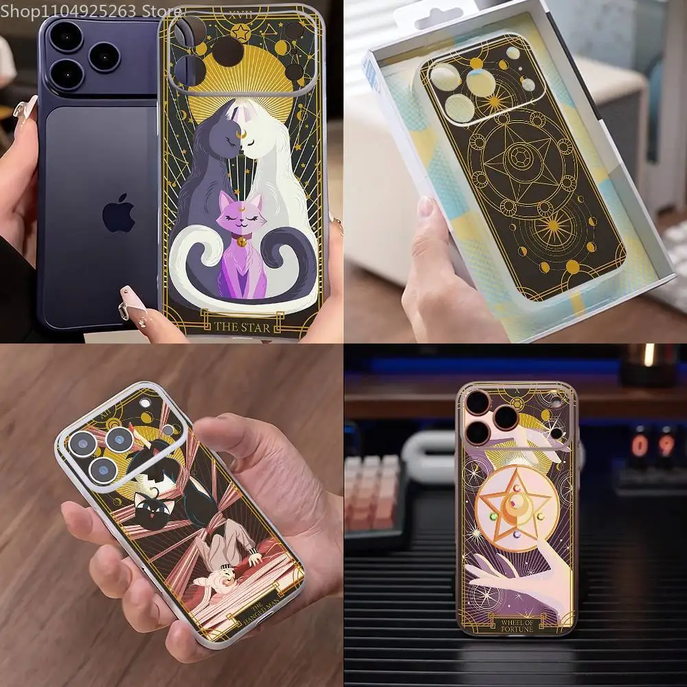 

Чехол для телефона S-Sailor Tarot для iPhone 17,16,15,14,13,12,11 Pro,Max,Plus,Mini,Air,E Magnetic Magsafe, матовый, прозрачный