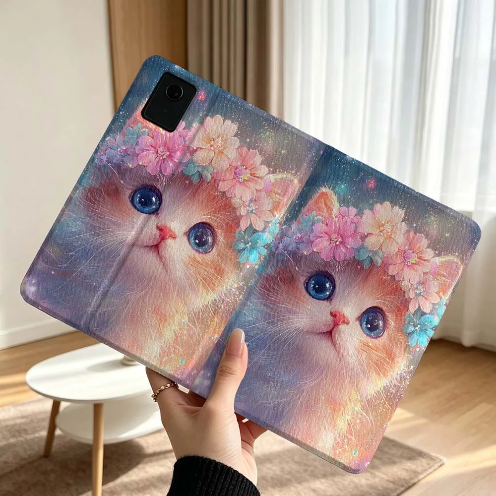 Creative Cute Cat Pattern Soft For Lenovo Xiaoxin Pad Pro Tab P12 P11 11 13 11.2 inch K11 Plus Pen Tray Tablet Case