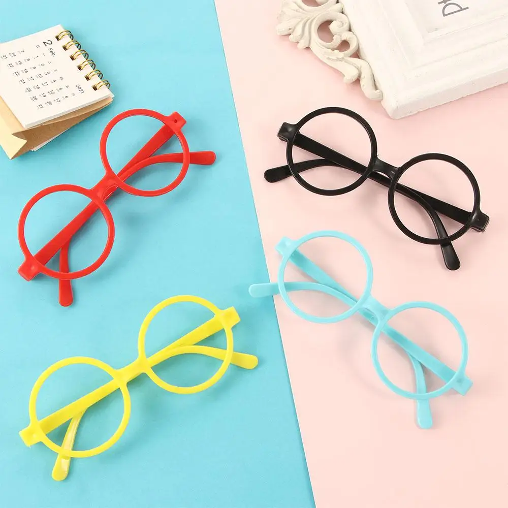 Portable Lovely Kid Glasses Frame Fashion Candy Color Eyewear Without Glasses Lens Children Daily Outdoor Eyewear Accessories