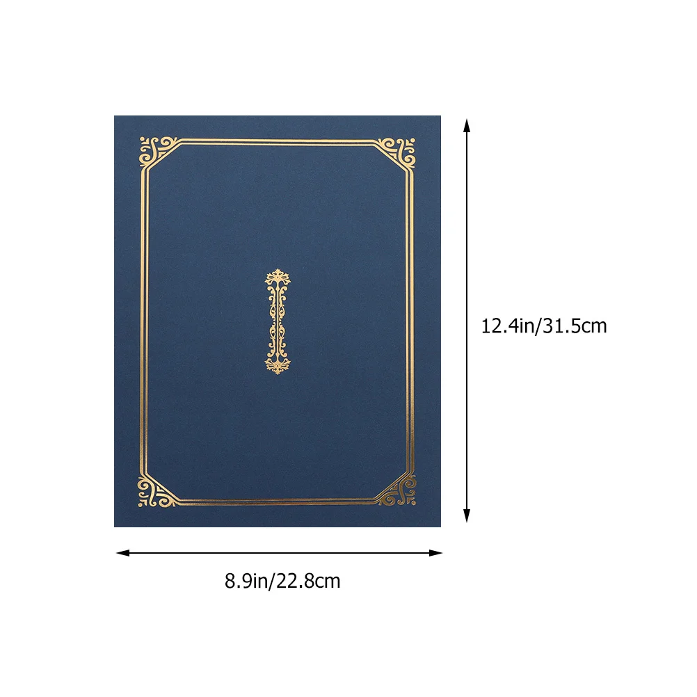 3pcs Certificate Paper Holder For Diploma Award Document Graduation Certificate Holder A4 Size Award Cover Folder