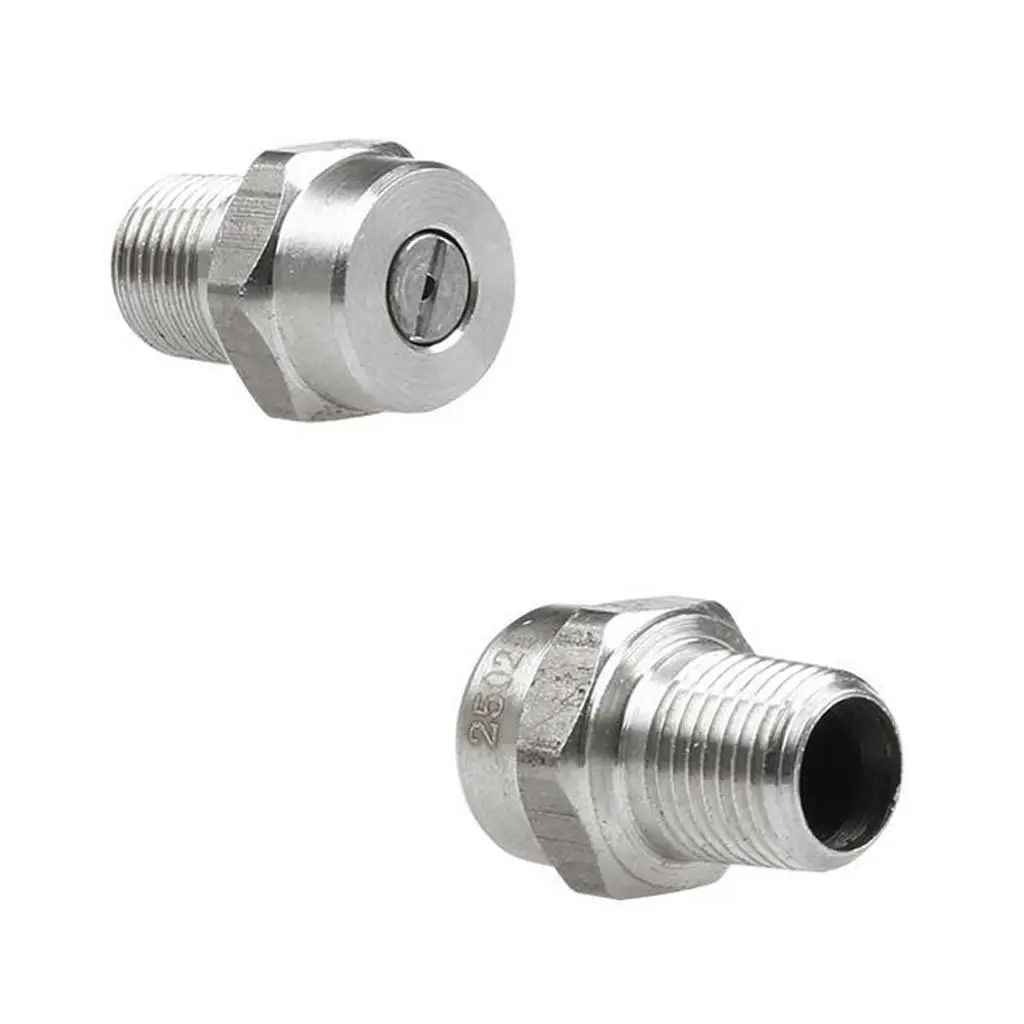 Pressure Washer Spray Nozzle Fan Design Stainless Steel High Pressure Sprayer Nozzles for Professional Washing