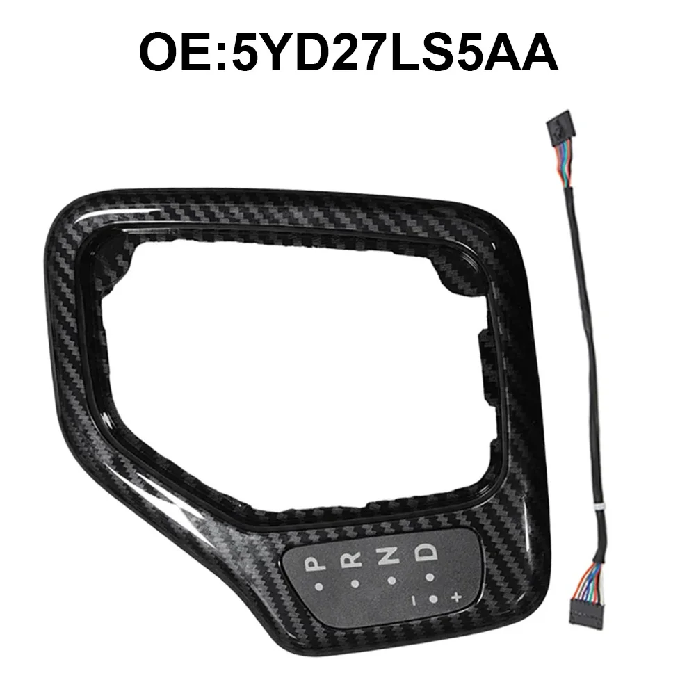 

Carbon Fiber Automatic Transmission Shifter Bezel With Harness Kit For Jeep Cherokee 14-18 Interior Gear Shift Selector Cover
