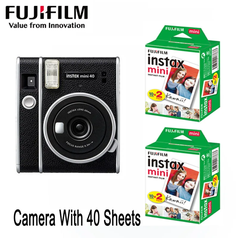 Fujifilm Instax Mini 40 Camera Orignial Instant Photo Kit Films Camera Hot Sale Instant Photo Birthday Gift Set