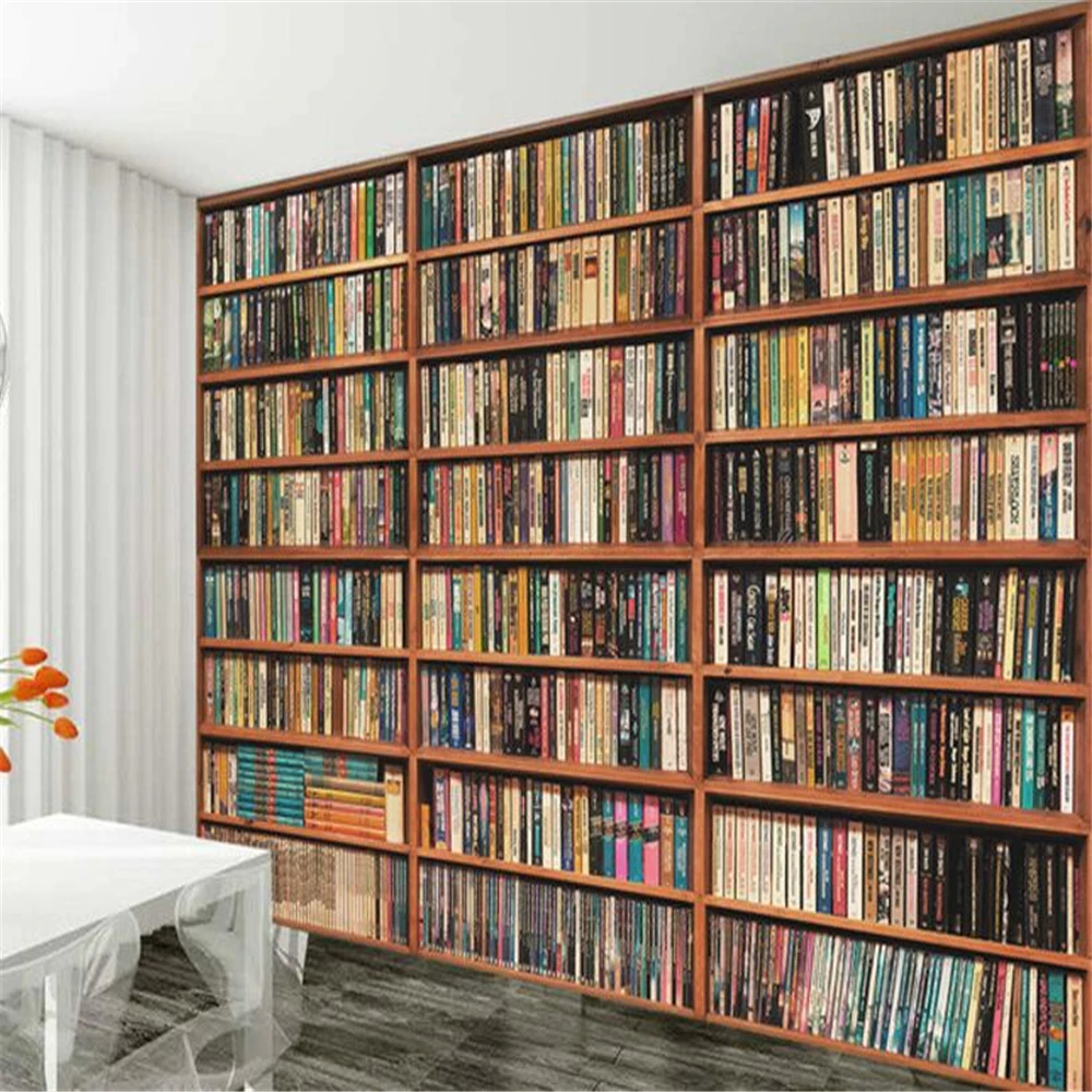 

Custom 3d wallpapers Photo Wallpaper European 3D Stereo Library Bedroom Wall Mural House Decorative Wallpaper