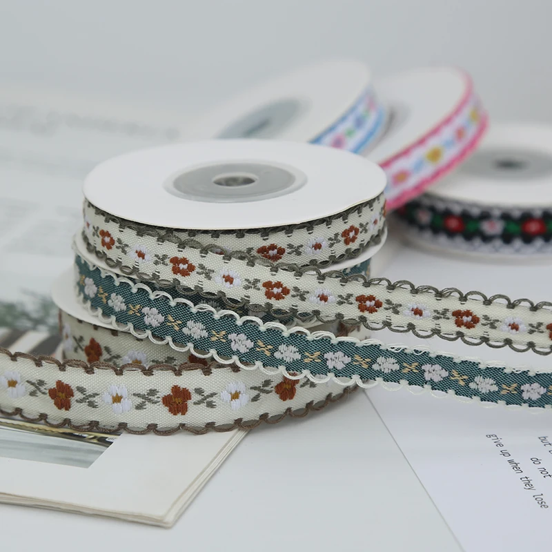 1cm 1.5cm 1.6cm American style idyllic ribbon handmade bow hair ribbon ribbon packaging gift decoration lace