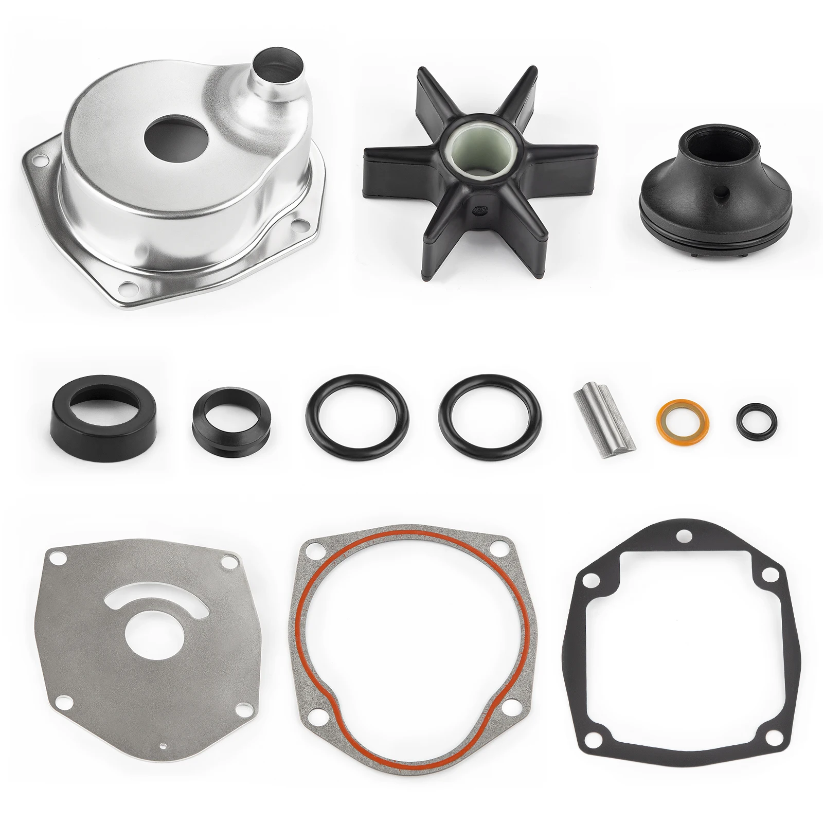 

Compatible with Water Pump Impeller Kit For Mercury Alpha I Gen II Drives For Vazer Drives Replaces 817275Q05 18-3147