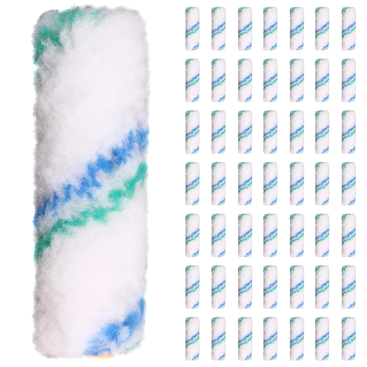 جديد 50 قطعة 4 بوصة 100 مللي متر المهنية جدار رولة دهانات مجموعة صغيرة الأسطوانة طلاء الطلاء المقلم اللوحة المتداول فرشاة للجدار