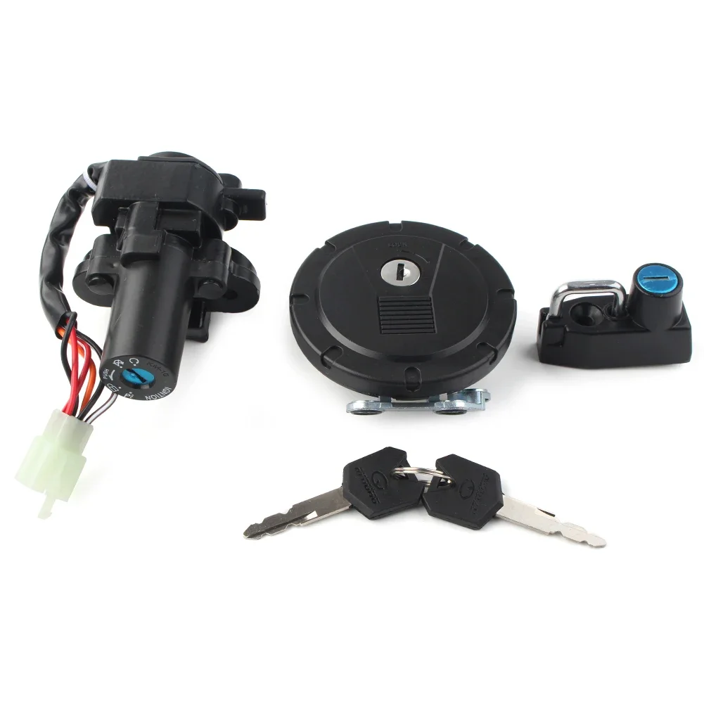 1set Motorbike Ignition Switch Fuel Gas Cap Lock Set For Kawasaki KLX250 / 250S / 250SF KLX125 KL250 Motor Accessories