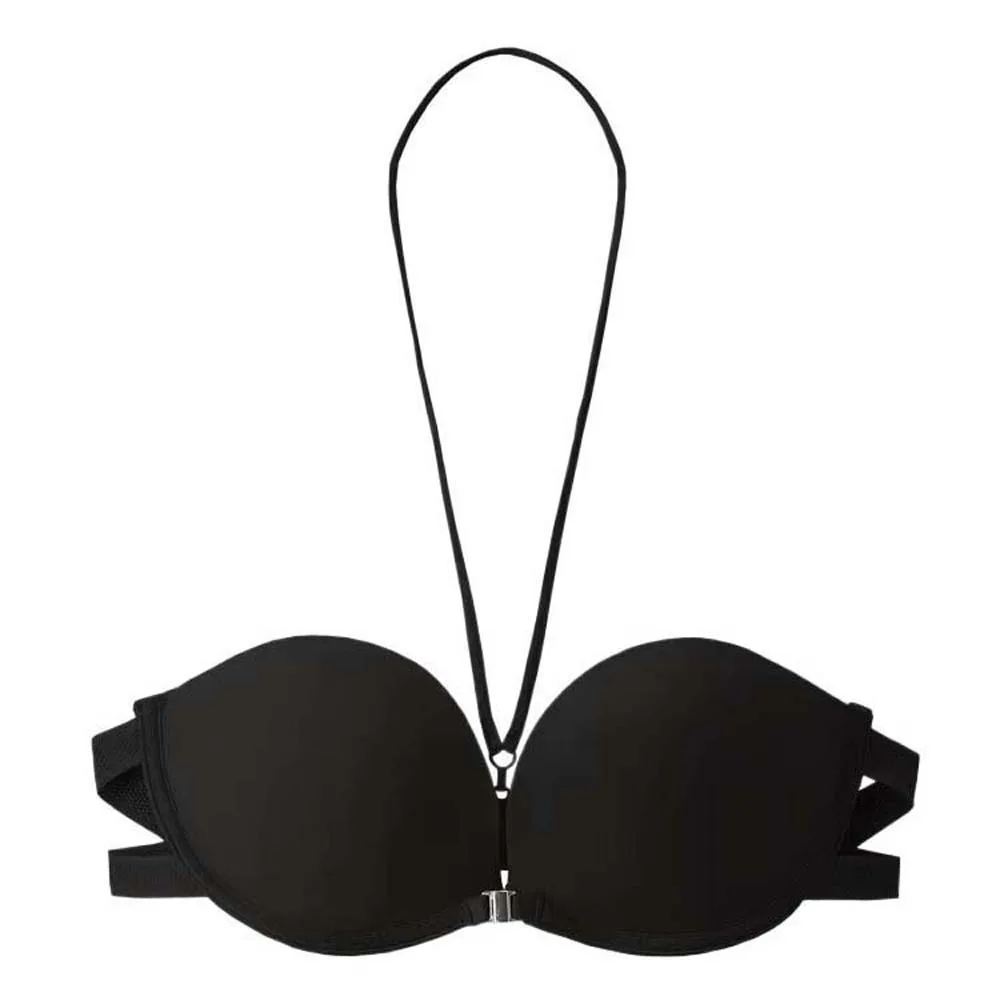 

Neck Strap Wireless Deep V Bra Close-fitting Anti-sagging Push Up Underwear Gathered Breasts Strapless Brassiere for Women