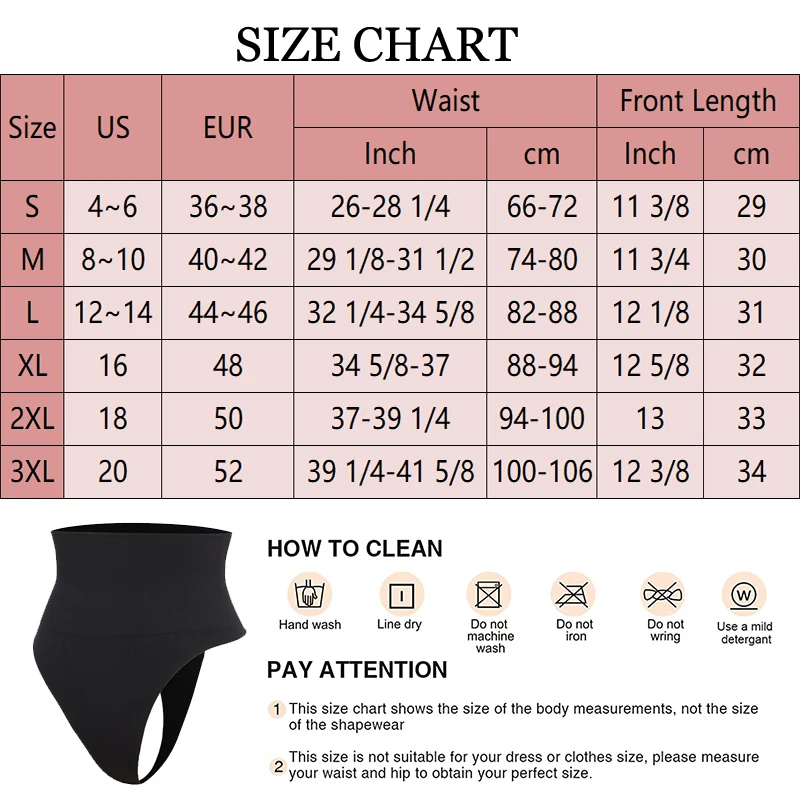 3XL Women High Waist Thong Belly Tummy Control Slimming Panties Body Shaper Waist Trainer Butt Lifter Panty Hip Shaping Panties