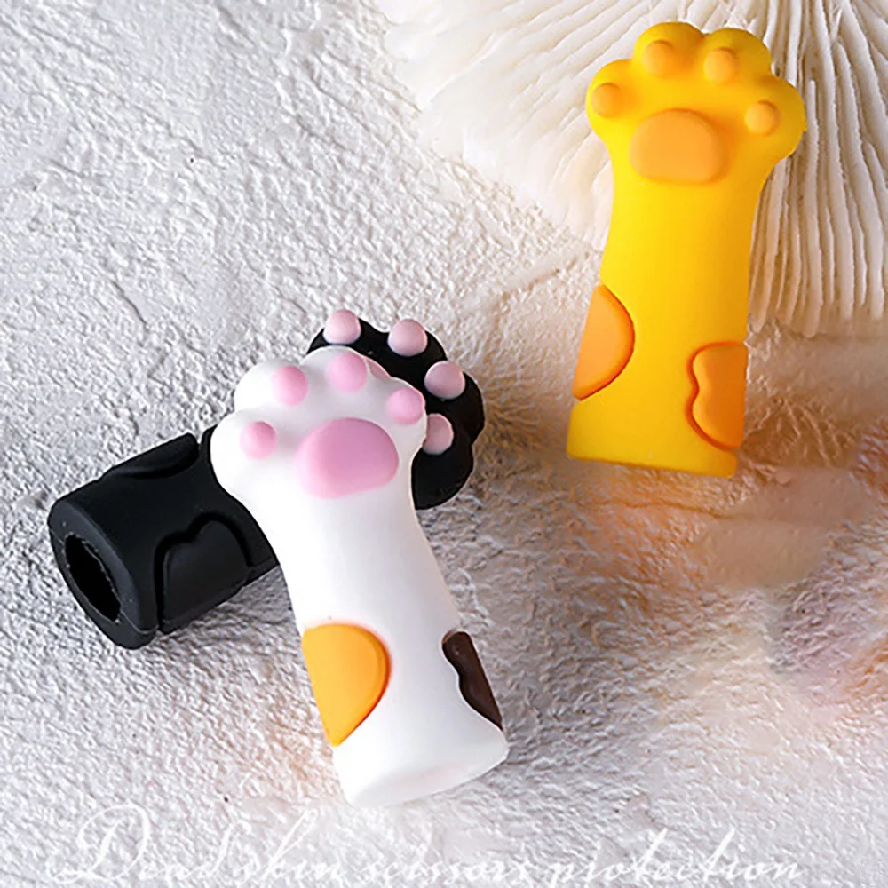 3Pcs Cute Nipper Cover Protective Sleeve for Nail Cuticle Scissors Cover Manicure Pedicure Tools Dead Skin Tweezers Cap